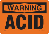 imagen de Brady B-555 Aluminio Rectángulo Señal de advertencia química Naranja - 10 pulg. Ancho x 7 pulg. Altura - 46445