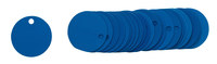 imagen de Brady 49902 Azul Círculo Aluminio Etiqueta en blanco para válvula - Ancho 1 1/2''de diámetro - B-906