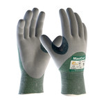 imagen de PIP ATG MaxiCut 18-575 Gray Small Cut-Resistant Gloves - ANSI A2 Cut Resistance - Nitrile Palm & Fingertips Coating - 8.1 in Length - 18-575/S