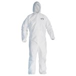 imagen de Kimberly-Clark Kleenguard A40 Blanco Grande Laminado de película microporosa Overoles desechables para trabajo y uso general - 036000-44323