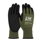 imagen de PIP G-Tek PolyKor X7 16-399 Green/Black Large Cut-Resistant Gloves - ANSI A9 Cut Resistance - Neofoam Palm & Fingers Coating - 16-399/L