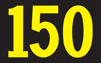 imagen de Brady 50018 Amarillo sobre negro Rectángulo Hojas reflectantes Marcador de conductos/voltaje - Ancho 4 3/4 pulg. - Altura 2 7/8 pulg. - B-997