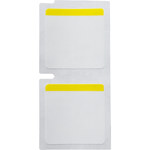 imagen de Brady M5-49-494-YL Etiquetas de color - 1 pulg. x 1 pulg. - Poliéster - Negro sobre blanco, amarillo - B-494