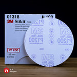 imagen de 3M Stikit 01318 Discos PSA - 6 pulg. - P1200 - Súper fino - Óxido de aluminio