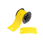 imagen de Brady B30-255-851-YLW Etiquetas predimensionadas para impresoras - 3.25 pulg. x 100 pies - Poliéster - Amarillo - B-851