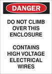 imagen de Brady B-555 Aluminio Rectángulo Cartel de seguridad eléctrica Blanco - 10 pulg. Ancho x 14 pulg. Altura - 43364