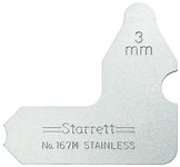 imagen de Starrett Acero Medidor de radio - 167M-3