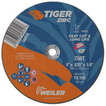 imagen de Weiler Tiger Cut-Off Wheel 58014 - Type 1 (Straight) - 4 in - Alumina Zirconia - 60 - T