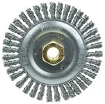 imagen de Weiler Dually 79802 Wheel Brush - 5 in Dia - Knotted - Stringer Bead Steel Bristle