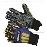 imagen de Impacto COOL-RIGGER Blue/Yellow Small Synthetic Leather Glove - Nitrile Palm & Fingers Coating - 7 in Length - WGCOOLRIGG