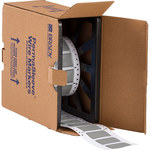imagen de Brady Permasleeve 2HX-750-2-GY-S Funda de impresora troquelada - 1.969 pulg. x 1.236 pulg. - Gris - B-7642