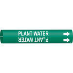 imagen de Bradysnap-On B4109- Marcador de tubos - 1 1/2 pulg. to 2 3/8 pulg. - Plástico - Blanco sobre verde - B-915