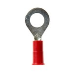 imagen de 3M Highland RV18-6Q Red Butted Vinyl Plastic Butted Ring Terminal - 0.8 in Length - 0.25 in0.25 in Wide - 0.145 in Max Insulation Outside Diameter - 0.07 in Inside Diameter - #6 Stud - 60045