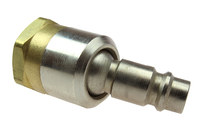 imagen de Coilhose Megaflow Swivel Connector 11-04BS-DL - 1/4 in MPT Thread - Steel/Brass - 10624