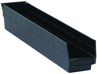 imagen de Quantum Storage Negro Polipropileno Contenedor de almacenamiento - Ancho 23-5/8 pulg. - Altura 4 pulg. - QSB105CO