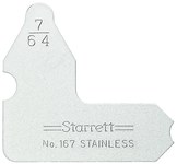 imagen de Starrett Acero Medidor de radio - 167-7/64