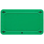 imagen de Brady 41928 Verde Rectángulo Plástico Etiqueta en blanco para válvula - Ancho 3 pulg. - Altura 1 1/2 pulg. - B-418