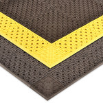imagen de Notrax Cushion-Lok Wet Condition Floor Mat 520 30 X 36 BKYL, 30 in x 36 in, Vinyl, Black/Yellow