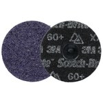 imagen de 3M Scotch-Brite TR Disco de acondicionamiento de superficies de cambio rápido 67193 - 4 pulg. - Cerámica con forma precisa - 60+ - X-Extra Grueso