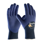 imagen de PIP MaxiFlex Elite 34-275 Blue on Blue Small Nylon Work Gloves - EN 388 1 Cut Resistance - Nitrile Palm & Over Knuckles Coating - 8.1 in Length - 34-275/S