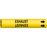 imagen de Bradysnap-On 4057-A Marcador de tubos - 3/4 pulg. to 1 3/8 pulg. - Plástico - Negro sobre amarillo - B-915