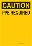 imagen de Brady B-555 Aluminio Rectángulo Cartel de PPE Amarillo - 10 pulg. Ancho x 7 pulg. Altura - 131991