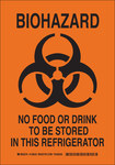 imagen de Brady B-555 Aluminio Rectángulo Letrero de peligro biológico Naranja - 10 pulg. Ancho x 14 pulg. Altura - 126633