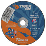 imagen de Weiler Tiger Cut-Off Wheel 58011 - Type 1 (Straight) - 3 in - Alumina Zirconia - 60 - T