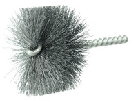 imagen de Weiler Steel Single Spiral Tube Brush - 3.5 in Length - 2 1/4 in Diameter - 0.008 in Bristle Diameter - 21322