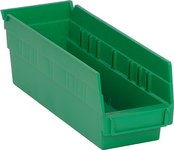 imagen de Quantum Storage Verde Polipropileno Estante Compartimiento del estante - longitud 11 5/8 pulg. - Ancho 4 1/8 pulg. - Altura 4 pulg. - Compartimientos 1 - 02789