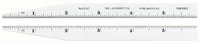 imagen de Starrett Acero totalmente flexible Regla de acero cónica totalmente flexible - longitud de 6 pulg. - ancho de 1/2 pulg. - espesor de 1/64 pulg. - C310T-6