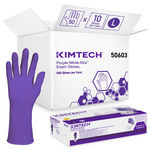 imagen de Kimtech Purple Large Disposable Gloves - Medical Exam Grade - 12 in Length - Rough Finish - 6 mil Thick - 50603