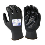 imagen de Armor Guys Duty GP 06-007 Gray/Black Medium Nylon Work Gloves - Nitrile Palm & Fingers Coating - Smooth Finish - 06-007-M
