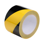 imagen de Brady Amarillo, Negro Cinta para marcado de piso - 3 pulg. Anchura x 108 pies Longitud - 0.0055 pulg. Espesor - 67237