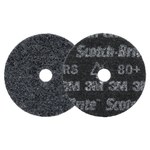 imagen de 3M Scotch-Brite Disco de acondicionamiento de superficies de cambio rápido 67228 - Cerámica con forma de precisión - 4 pulg. - Extra Grueso - 80+