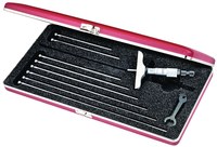 imagen de Starrett Medidor de profundidad micrométrico - longitud de 75mm - diámetro de 4mm - 445MAZ-225RL