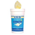 imagen de Scrubs Hand Sanitizing Wipe - 120 Wipes Tub - Lemon Fragrance - 92991