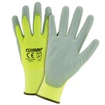 imagen de West Chester PosiGrip HVY713SUTS Hi Vis Yellow XS Nylon Work Gloves - Polyurethane Palm Coating - 9 in Length - HVY713SUTS S