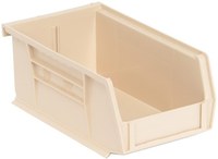imagen de Quantum Storage Marfil Polipropileno Contenedor de almacenamiento - Ancho 4-1/8 pulg - Altura 3 pulg. - QUS-220 IVORY BINS