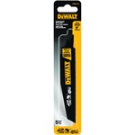 imagen de DEWALT 2X Larga vida Acero de alta velocidad Hoja de sierra recíproca - longitud de 6 pulg. - DWA4176