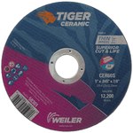 imagen de Weiler Tiger Ceramic Cutoff Wheel 58301 - Type 1 (Straight) - 5 in - Ceramic - 60