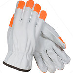 imagen de PIP 68-163HV White Large Grain Cowhide Leather Driver's Gloves - Keystone Thumb - 9.6 in Length - 68-163HV/L