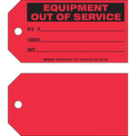 imagen de Brady 86756 Negro sobre rojo Cartulina Etiqueta de mantenimiento - Ancho 5 3/4 pulg. - Altura 3 pulg. - B-853