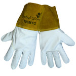 imagen de Global Glove 100MTC Blanco Grande Kevlar/Cuero Grano Cuero vacuno Guante para soldadura - Pulgar tipo ala - 100MTC LG