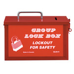 imagen de Honeywell Rojo Acero Caja de bloqueo grupal - honeywell glb01