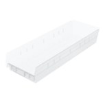 imagen de Akro-mils 321 cu in Transparente Polímero de grado industrial Estante Contenedor de almacenamiento - longitud 23 5/8 pulg. - Ancho 6 5/8 pulg. - Altura 4 pulg. - Compartimientos 1 - 30164SCLAR