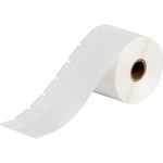 imagen de Brady THT-131-461-1.5-SC Rollo de etiquetas troqueladas para impresoras - 2.625 pulg. x 1 pulg. - Poliéster - Transparente/Blanco - B-461