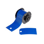 imagen de Brady B30-255-851-BLUE Etiquetas predimensionadas para impresoras - 3.25 pulg. x 100 pies - Poliéster - Azul - B-851