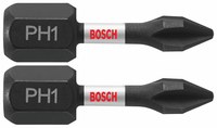 imagen de Bosch Impact Tough #1 Phillips Puntas de inserción ITPH1102 - Acero De Aleación - 1 pulg. Longitud - 48285
