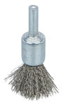 imagen de Dynabrade Stainless Steel Cup Brush - Shank Attachment - 1/2 in Diameter - 0.006 in Bristle Diameter - 78825